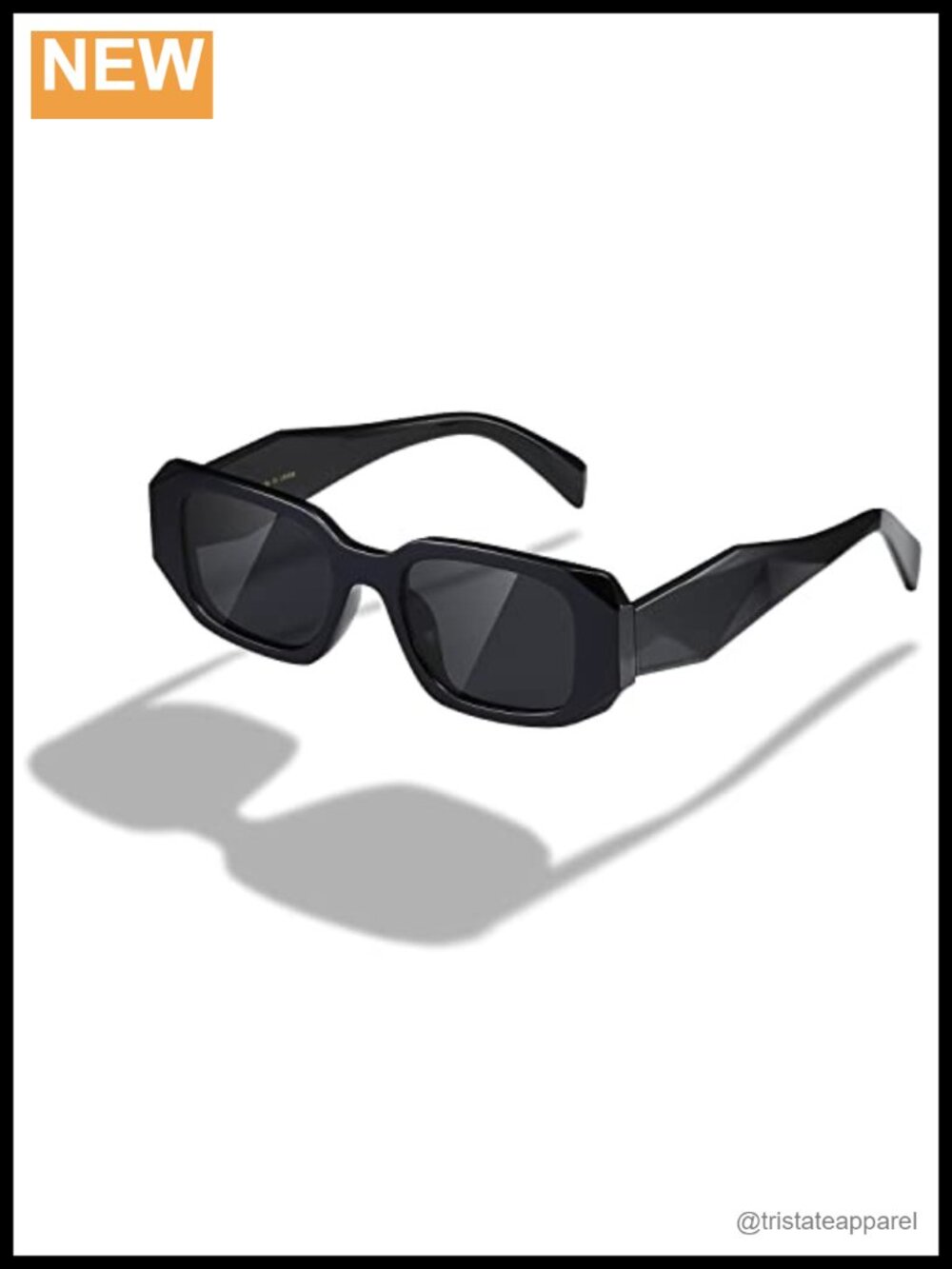 Retro Rectangle Sunglasses UV400 Shades Full Frame Unisex